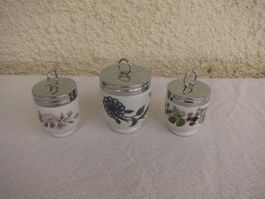 Eggcoddler Royal Worcester 3er Set Blumenmuster