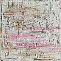 Abstraktes Bild Romantik handmade