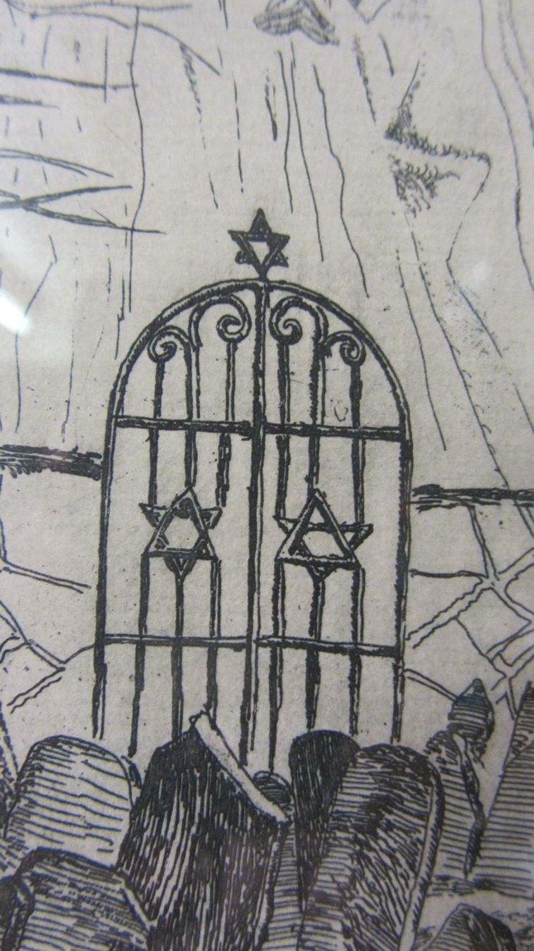 Dipinti: Jüdischer Friedhof, Signiert – Usato da Hölstein venduto da niala06 7