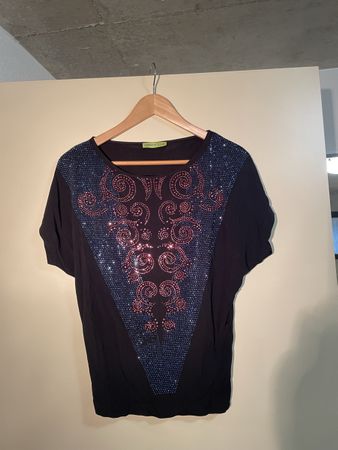 Maglietta con paillettes - VERSACE JEANS