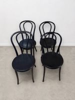 4 Bugholzstühle Nr. 18 schwarz, TON & FAMEG (Wiener Stühle)