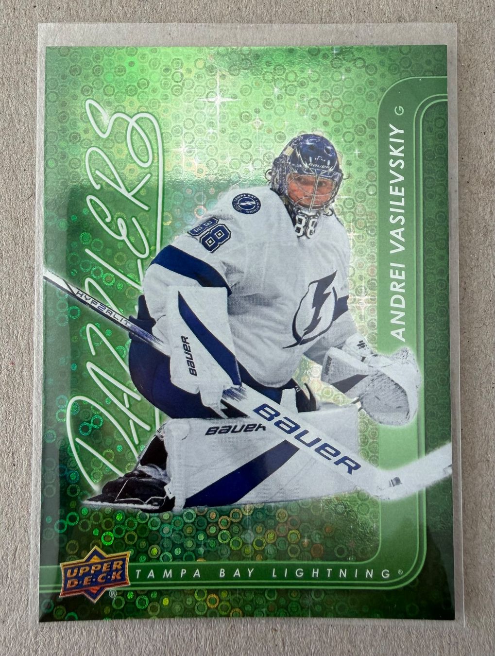 NHL Carte collezionabili: Vasilevskiy Upper Deck Dazzlers – Usato da Studen BE venduto da Ironbonehead