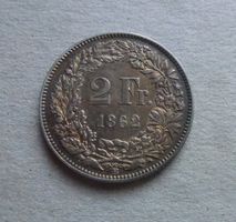 ++ 2.-  Franken 1862, gute Erhaltung