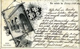 Firenze Florenz loggia dell'orcagna 1900