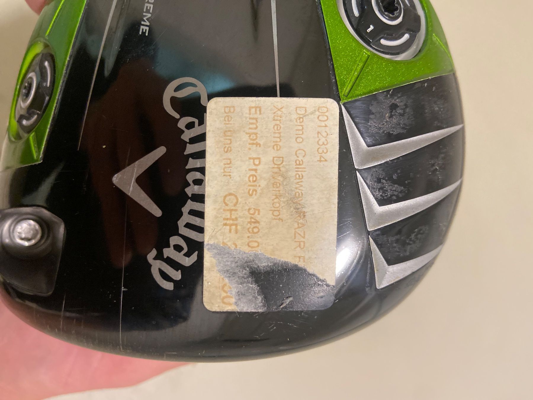 Callaway Mazze & Set: Callaway Golf - Razr Fit Xtreme Driver Kopf / Head - RH – Usato da Frauenfeld venduto da golfdude 2