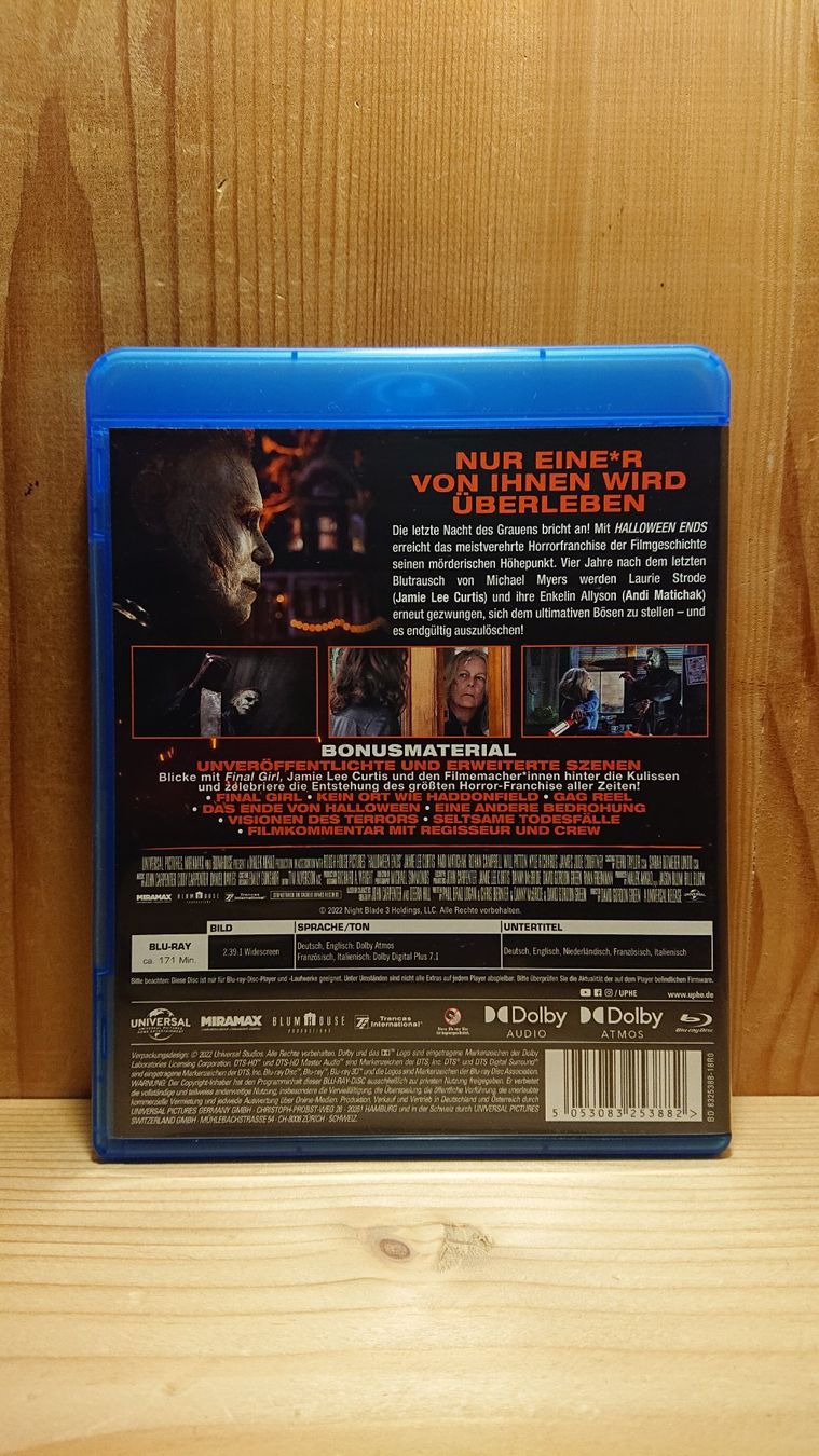 Tutti i DVDs: HALLOWEEN ENDS Blu-Ray – Usato da Wilderswil venduto da Exebub 1