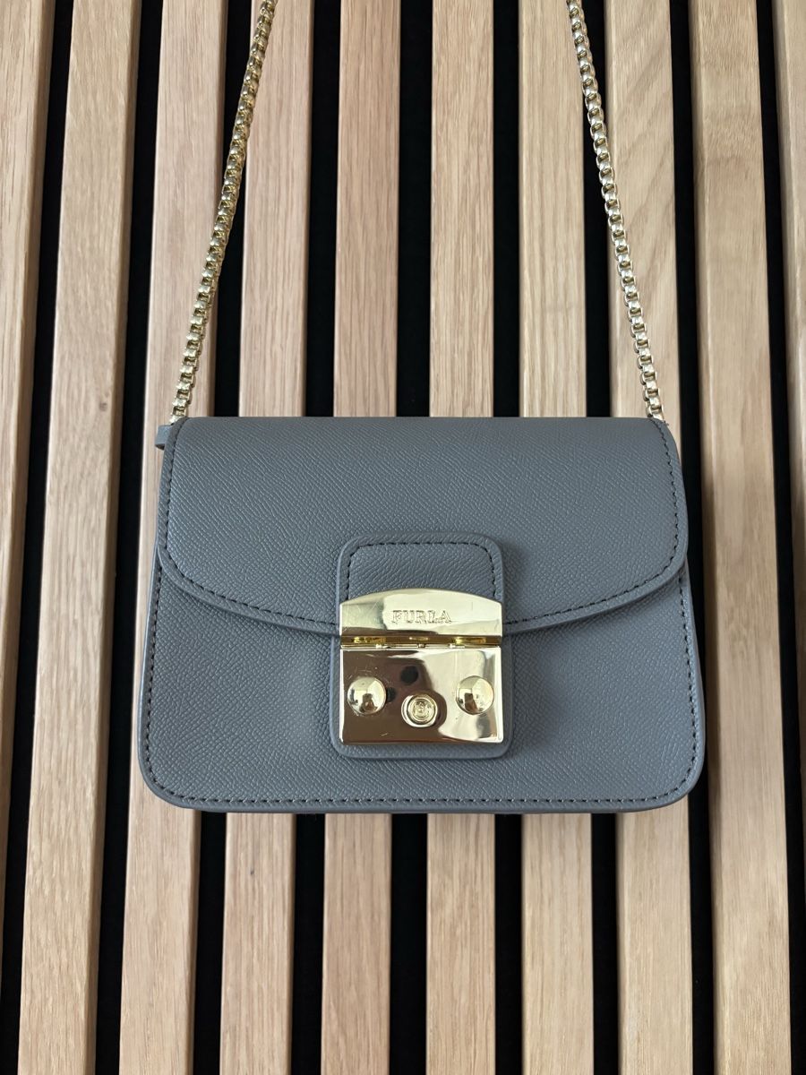 Furla Borse da donna: Furla Metropolis Mini, grau-gold – Nuovo (secondo la descrizione) da Horgen venduto da Anatolia