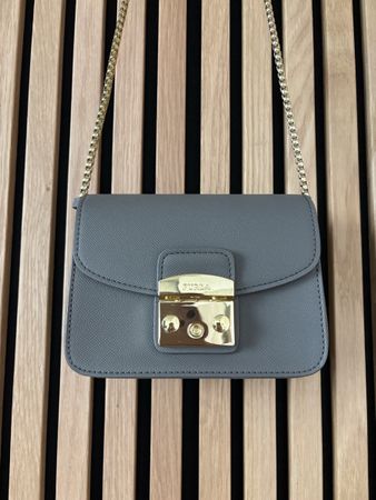 Furla Metropolis Mini, grau-gold