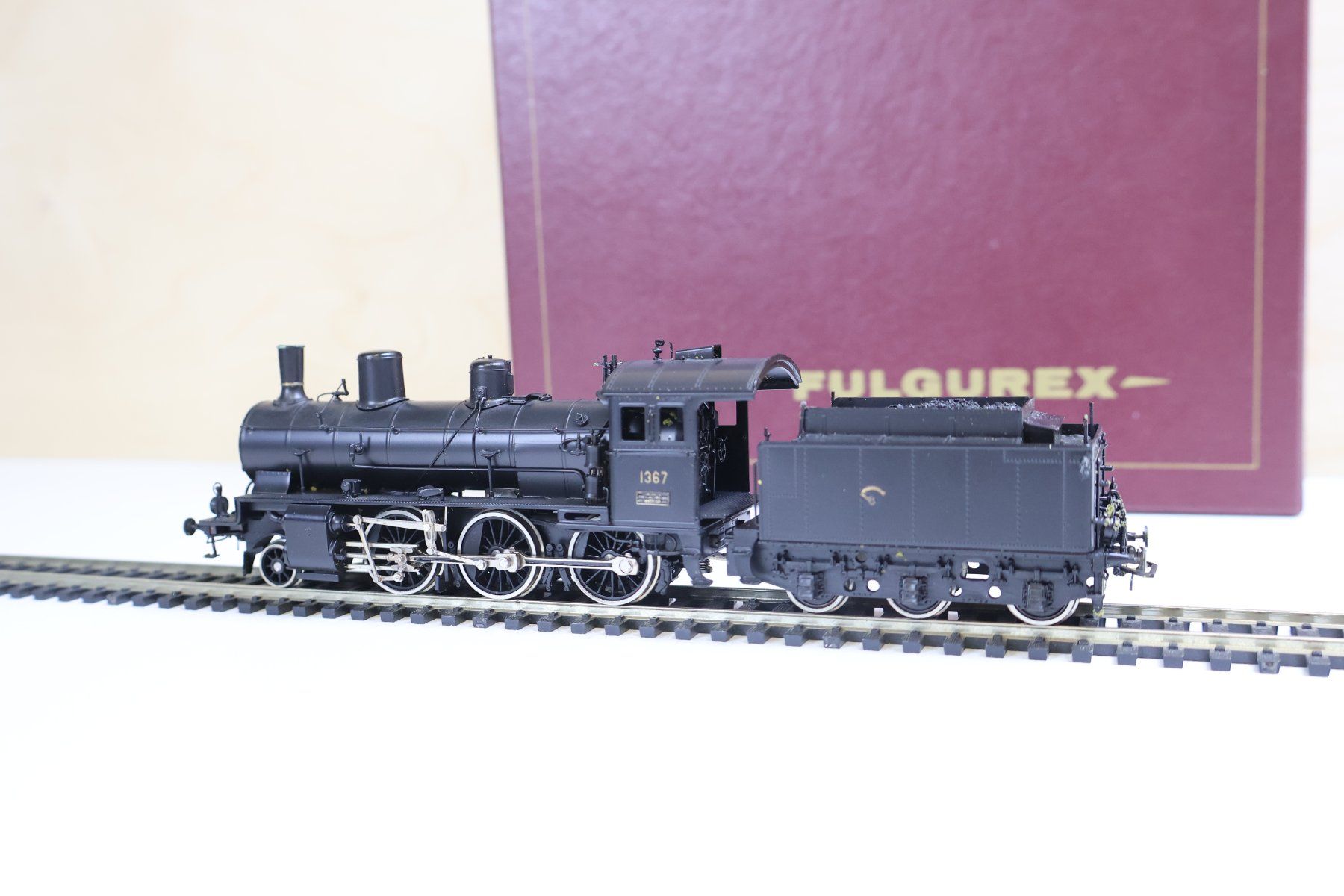 Fulgurex Modelleisenbahnen: Fulgurex SBB Dampflok B 3/4 H0 DC 1367 - Messing – Gebraucht aus Winterthur von Monstera 6