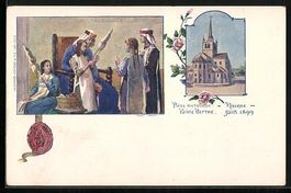 Lithographie Payerne, Reine Berthe 1899