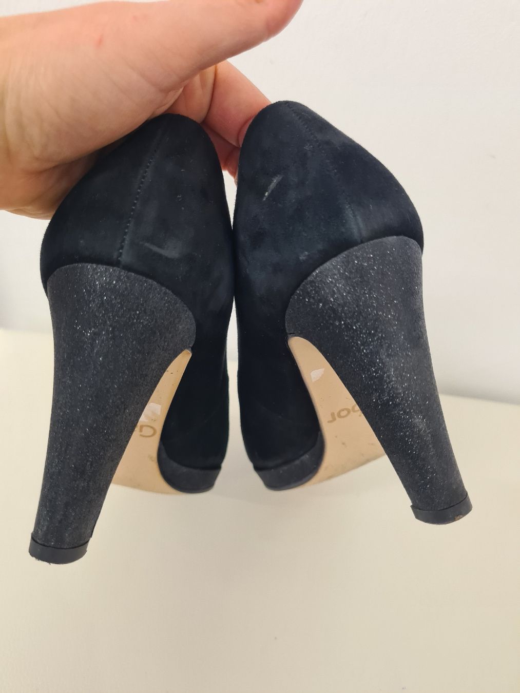 Gabor Scarpe da donna: Gabor Pumps Schwarz Wildleder Gr. 37.5 – Usato da Adligenswil venduto da FriedasWelt 3