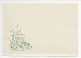 1955 Nr 56 Pro Juventute Briefli Briefchen 2 junge Feldhasen