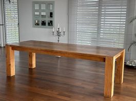 Exklusiver Esstisch Eiche massiv  250 cm  zeitloses Design