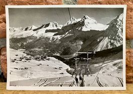 1954 AROSA Hörnli-Lift mit Innersrosa - Skilift - Belebt