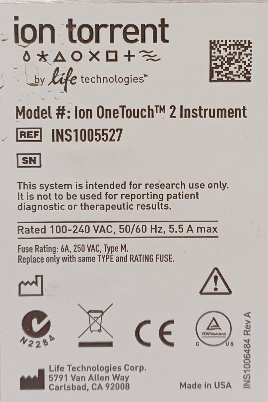 Accessori da laboratorio: Life Technologies Ion OneTouch 2 Instrument – Difettoso da Niederdorf venduto da LeptonAG_Labor 9