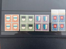 Pro Juventute 1922 Viererblock Satz Luxus **  (4151)