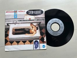 SAM COOKE tolle Single Wonderful world Kult 501 LEVIS JEANS