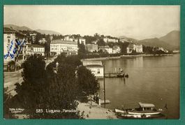 Lugano - Paradiso, 1924, gelaufen