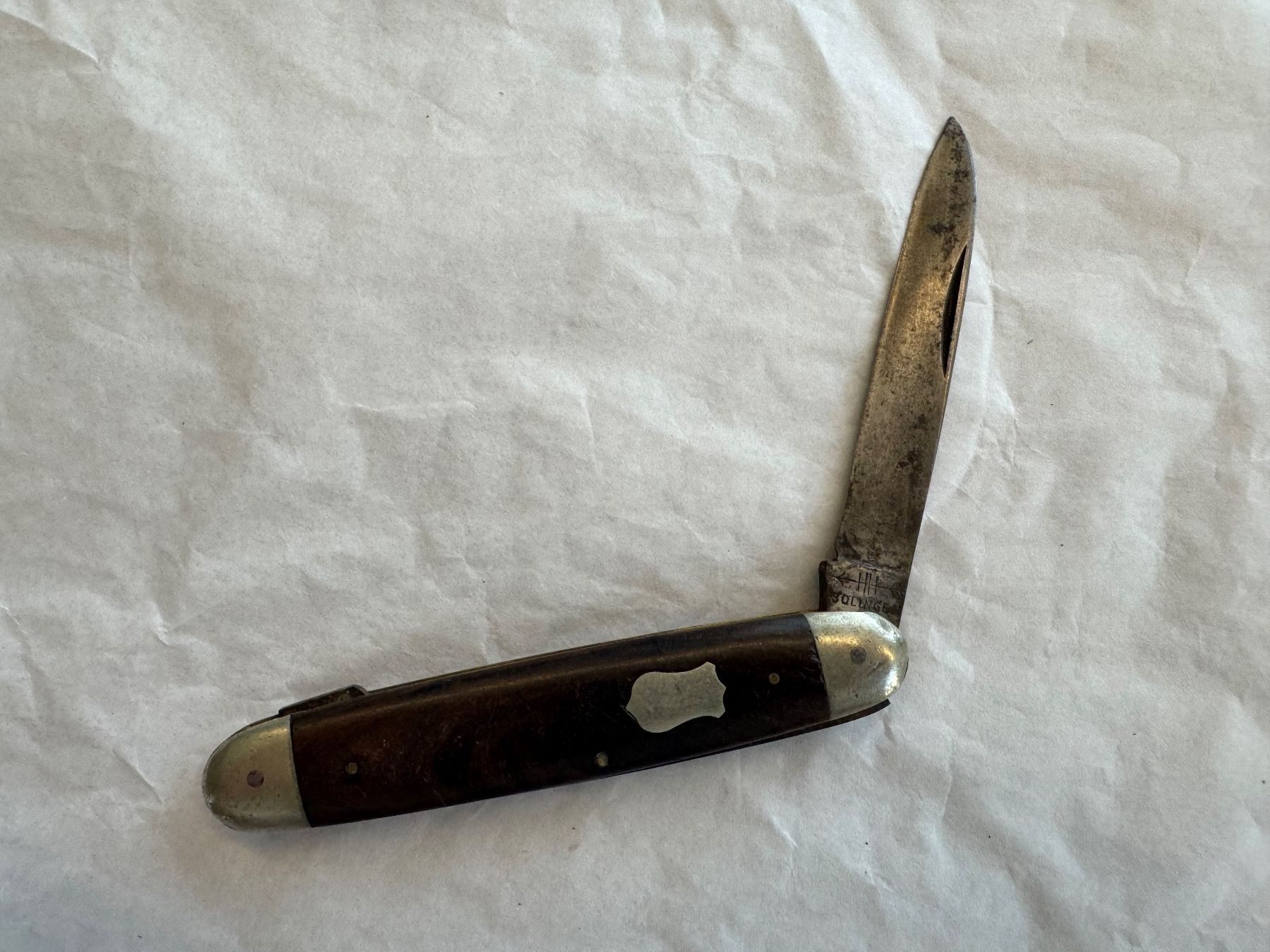 Solingen Coltelli tascabile: Solingen Taschenmesser mit Holzgriff – Usato da Kestenholz venduto da Sackmesser67 2