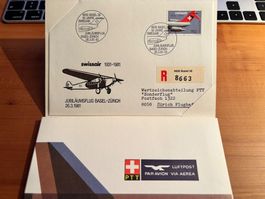 Flugpostheft - Swissair 1931-1981
