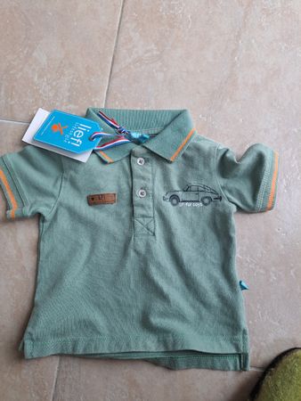 Neues Lief, Polo-Shirt Gr. 68 mit Auto-Motiv Baumwolle