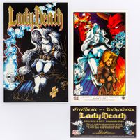 CHAOS - LADY DEATH - BH&H - LTD COMMEMORATIVE ED + PRINT COA