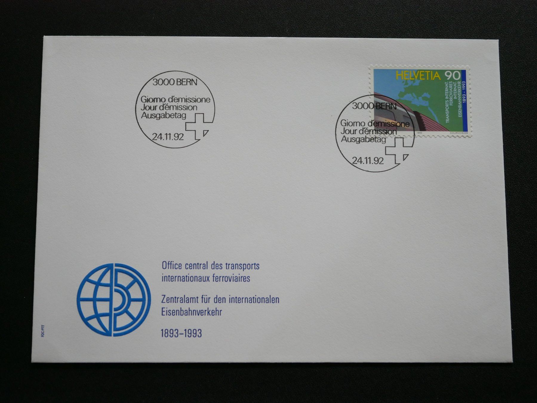 Tutti i francobolli: Ersttagsbrief 24.11.1992 ***TOP*** – Nuovo (secondo la descrizione) da Kreuzlingen venduto da kar_kj82