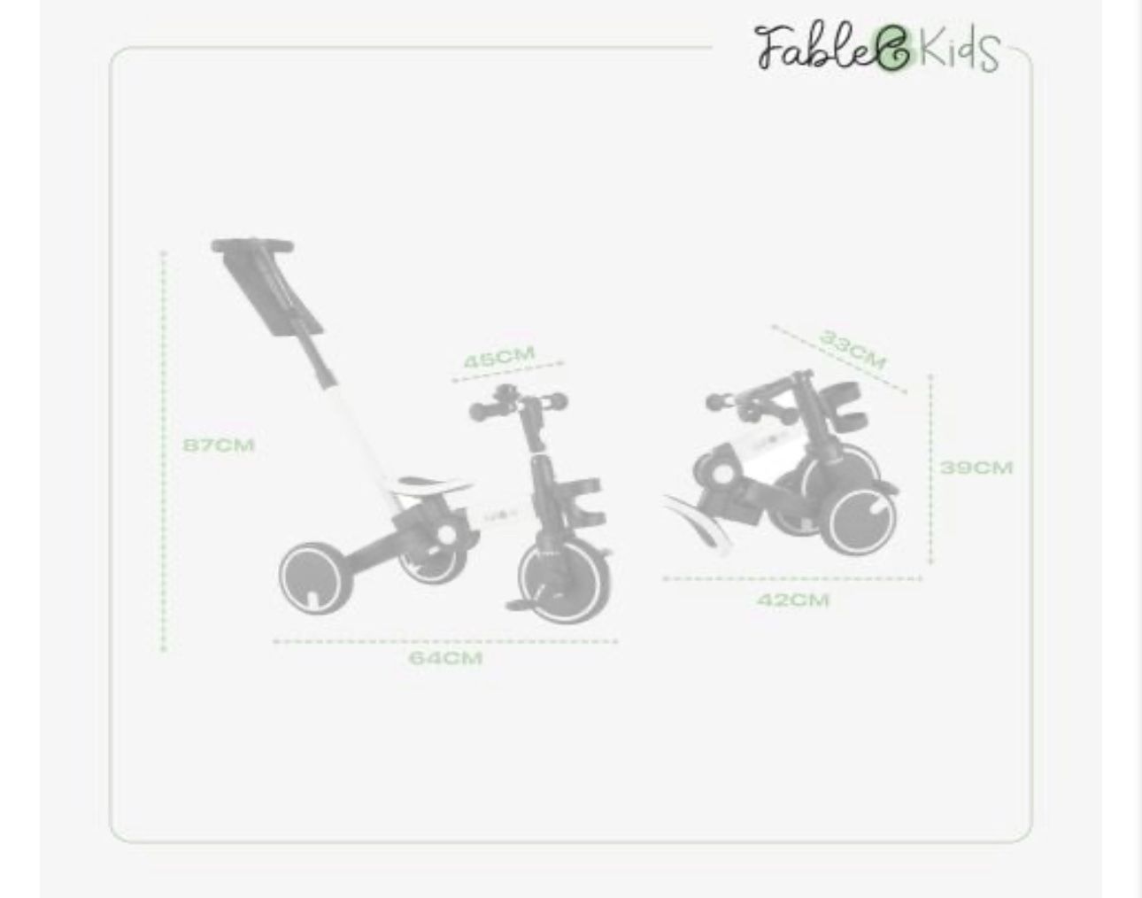 Veicoli per bambini: FableKids Dreirad EMMA weiss – Nuovo e nell'imballaggio originale da Amriswil venduto da JaJa-Express 6