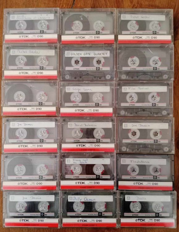 TDK D 90 Type I - 18 x cassettes MC (Gebraucht) in Le Locle für CHF 30 ...