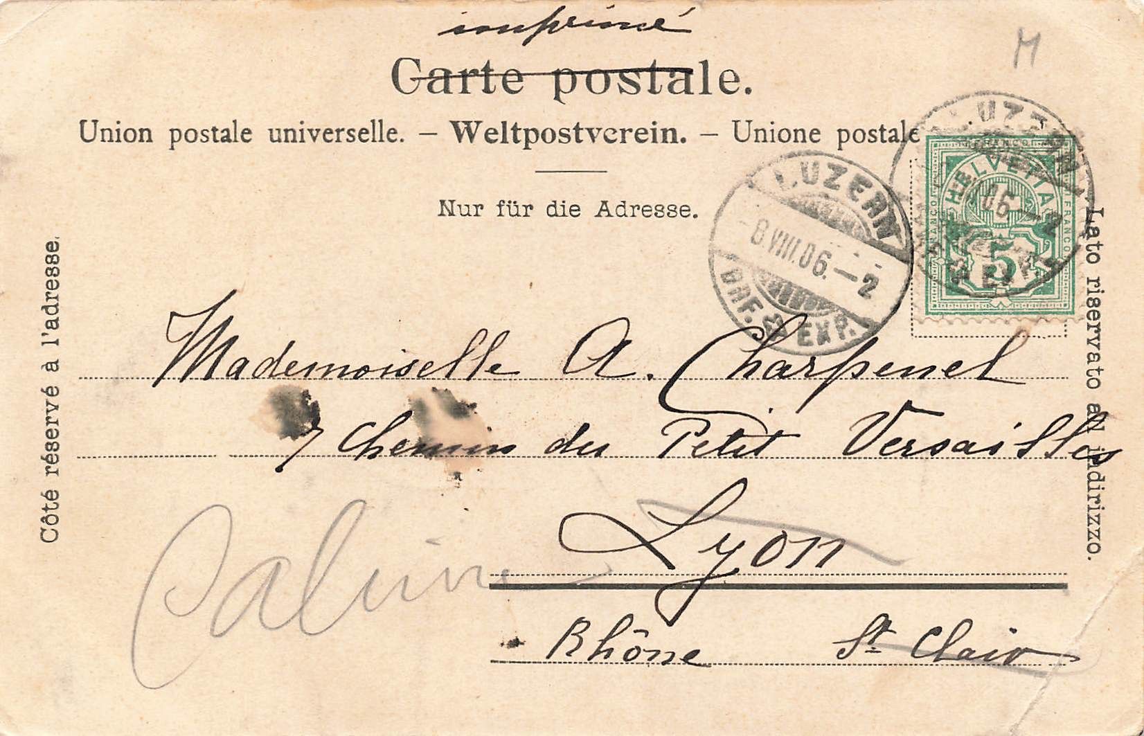 Cartes postales: Bürgenstock mit Pilatus – D'occasion à Biasca par Blenio71 1
