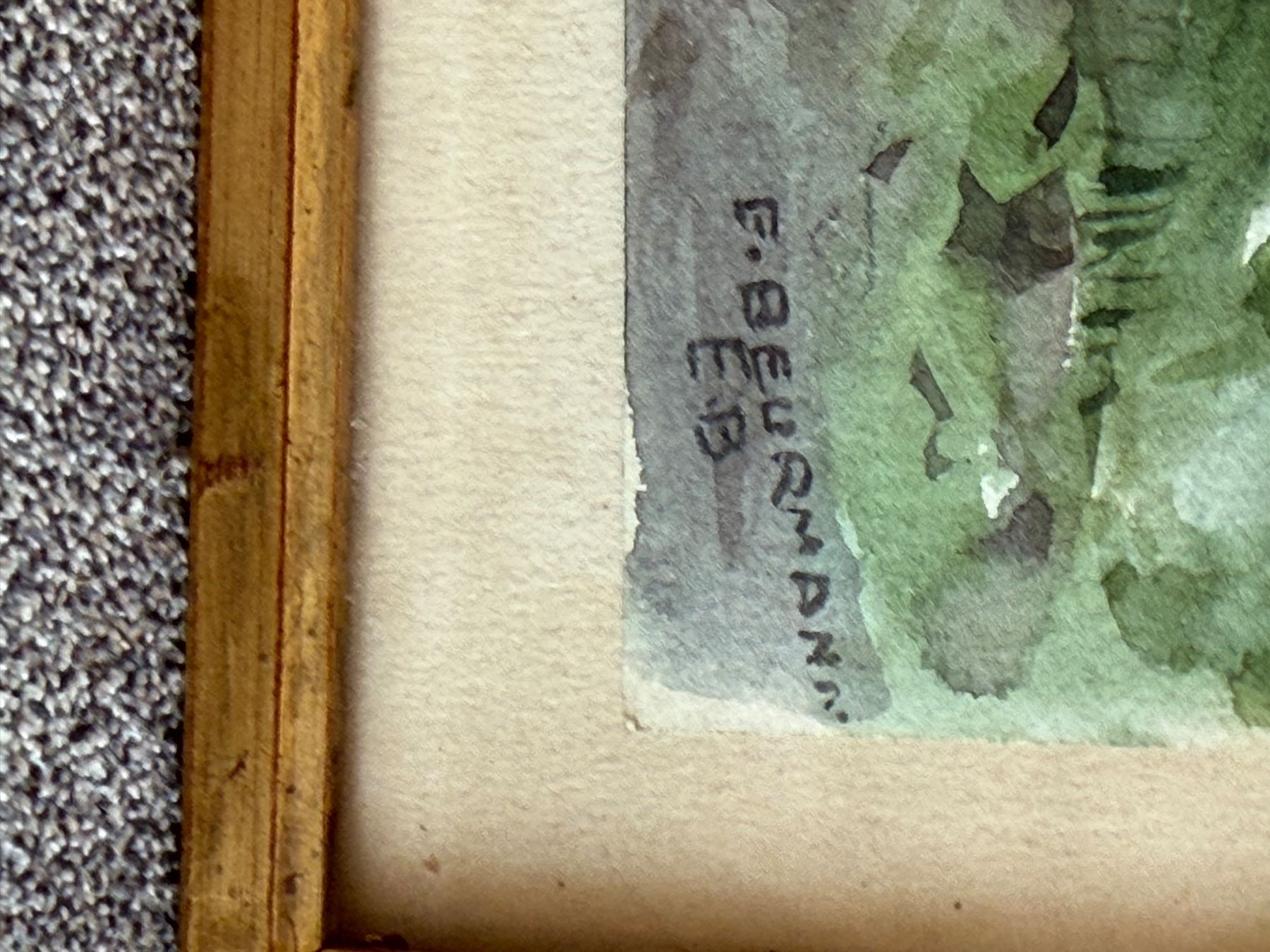 Dipinti: E. BEURMANN Original Aquarell – Usato da Basel venduto da PAUL_ART 5