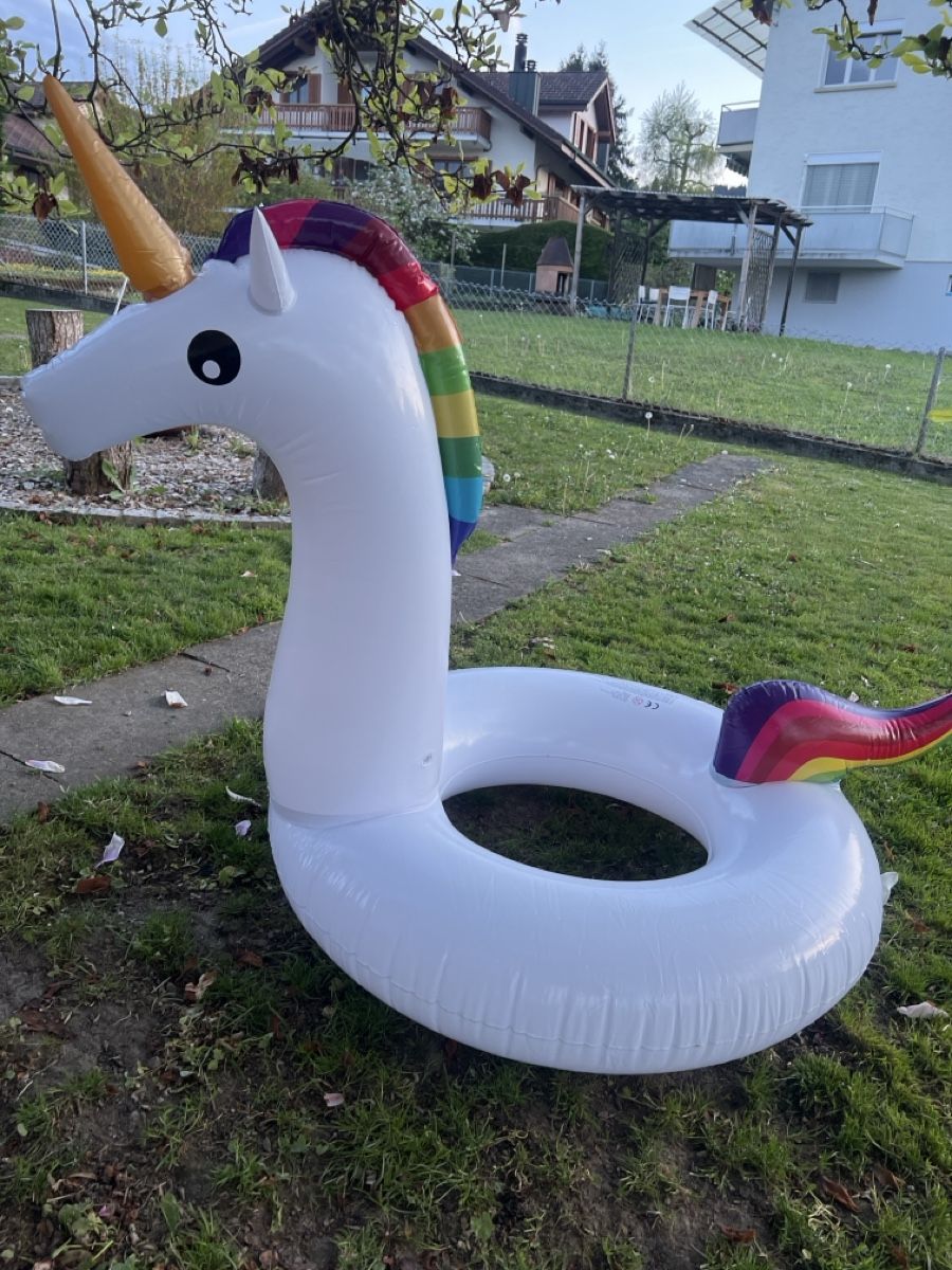 Schwimmringe: Einhorn Schwimmmatraze neu – Neu (gemäss Beschreibung) aus Rotkreuz von Migu2012 1