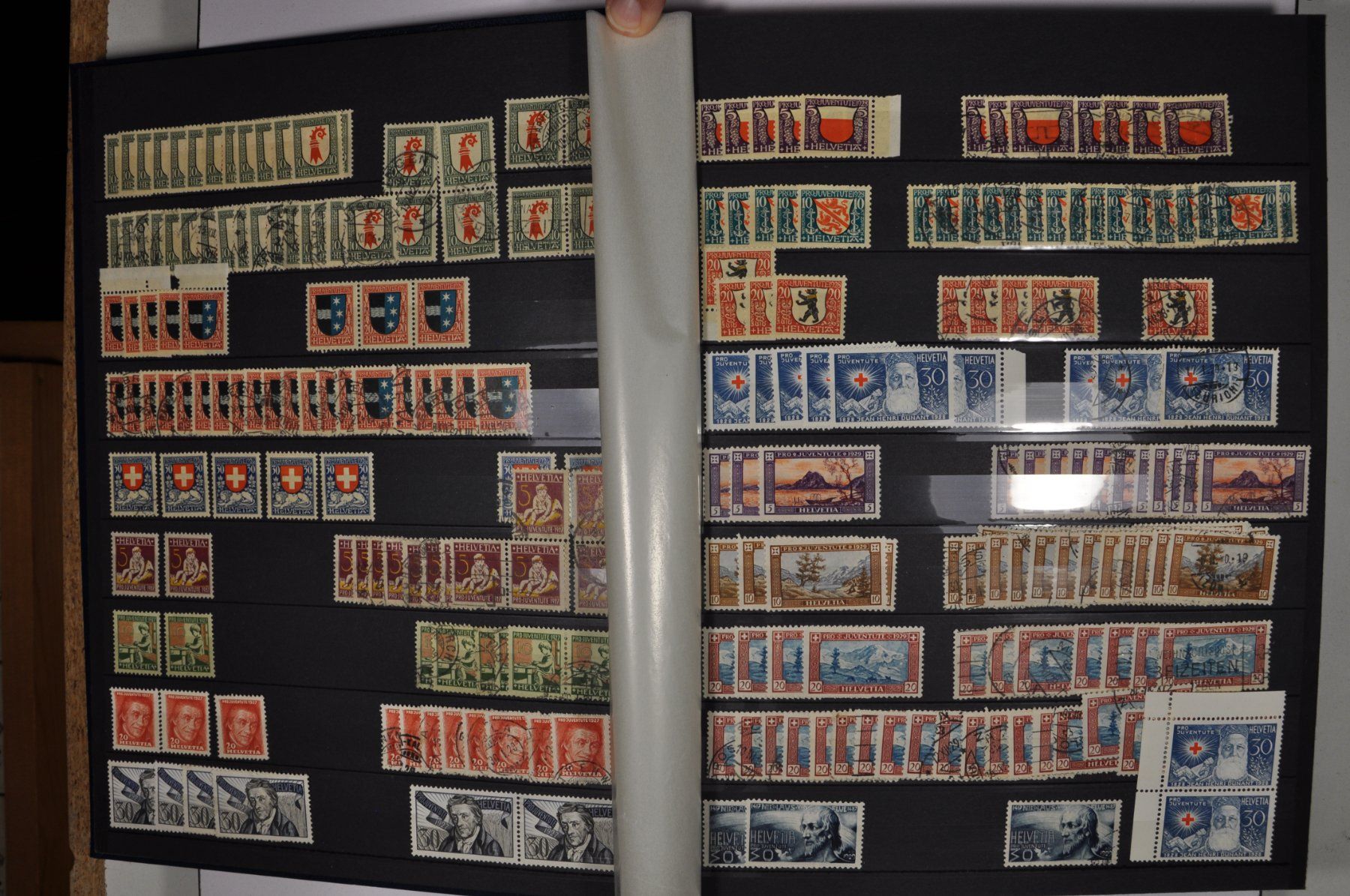 Alle Briefmarken: Lagerbuch Pro Juventute **/*/gest. ab Beginn – Gebraucht aus Wolfhalden von Zinauktion 2