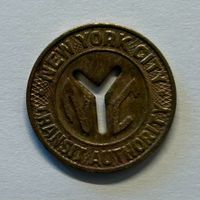  🇺🇸 1x NEW YORK Metro Y-Cut Token - SELTEN 