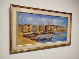 "Port De Saint Tropez"in Ramen, Signiert T.Grob69