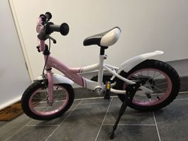 Rosa Kindervelo, 14 Zoll, mit Stützräder