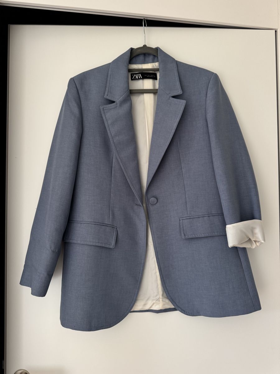Zara Jacken: Zara Blazer in Hellblau, Gr. S  – Gebraucht aus Cham von LaBaum 2