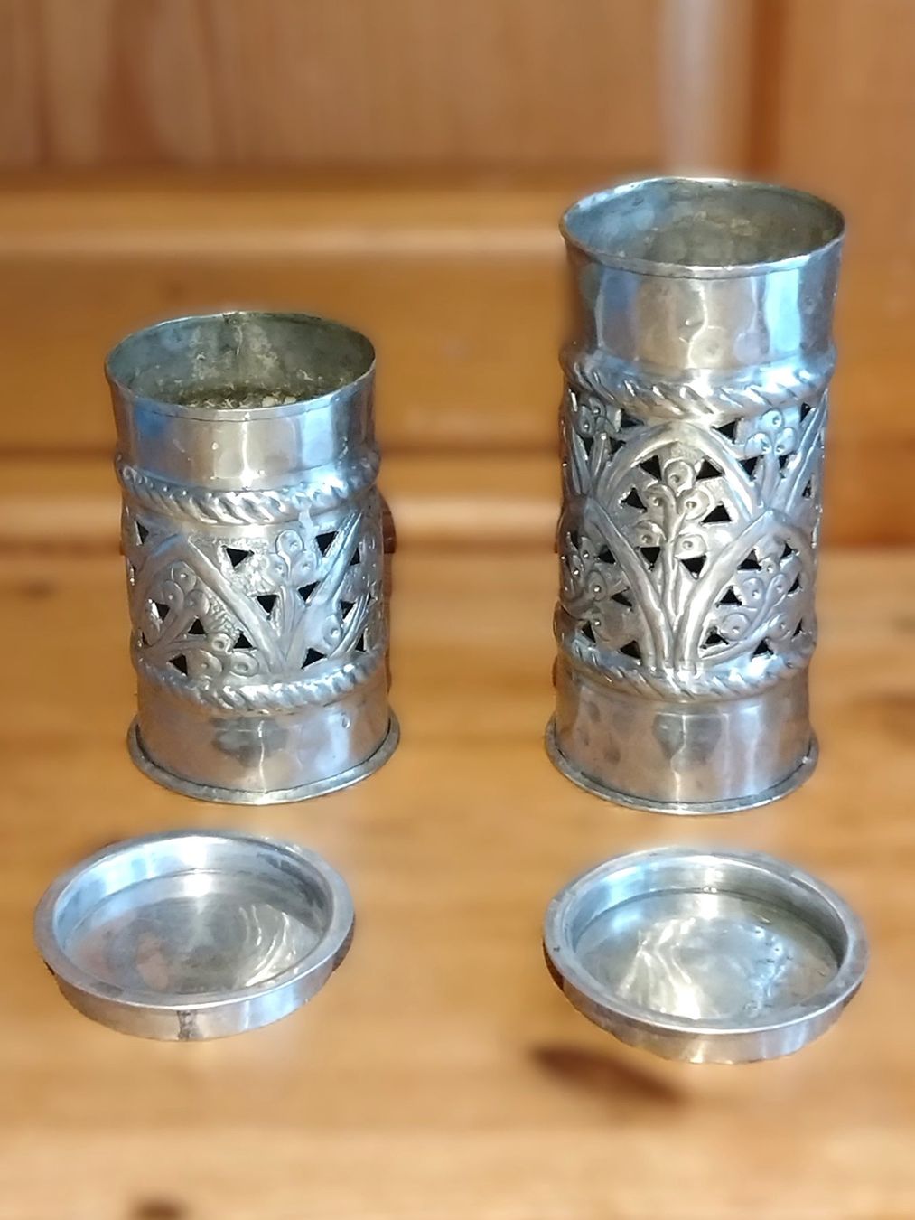 Portacandele: Teelichthalter Orientalisch 2Stk. – Usato da Lyssach venduto da YYZ10 1