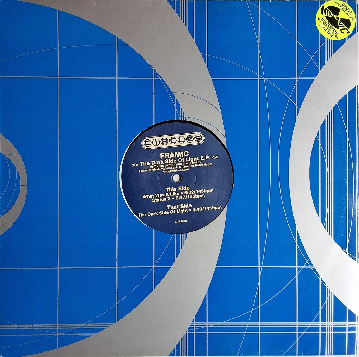 Vinyles: Vinyl 12" - Framic - Hard-Trance  - Ger 96 - VG+ – D'occasion à Villeret par Fil11