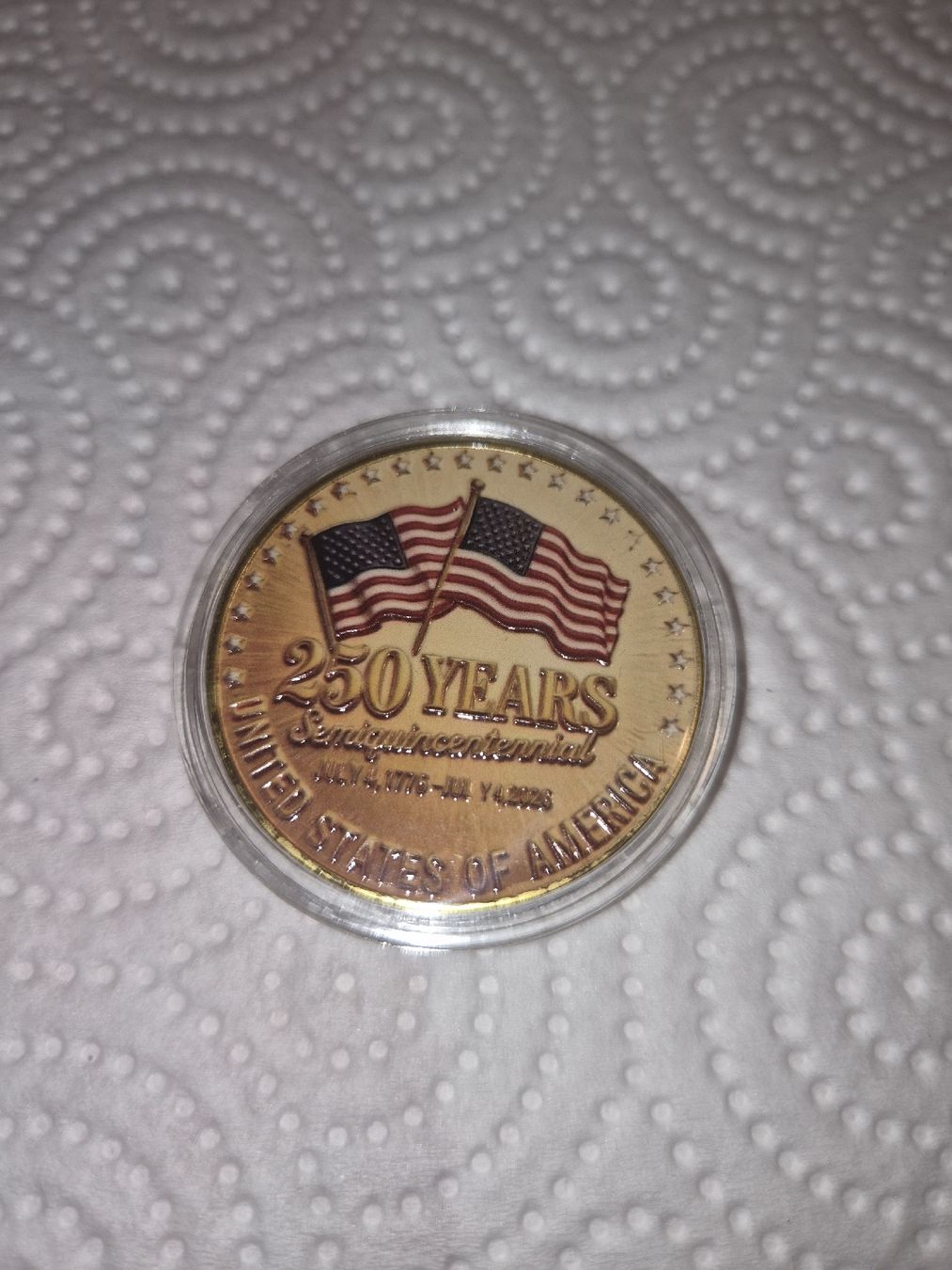 Toutes les monnaies: Pièce commémorative 250 ans USA – Neuf (Voir description) à Senèdes par hen_fw8b 1