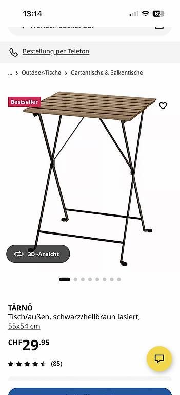 Tische: 2 Stück Gartentisch quadratisch – Neu und originalverpackt aus Niederuzwil von alexa1979 2