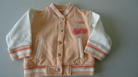 Süsse Baby Jacke, Bomberjacke Kirschen Grösse 68 neuwertig