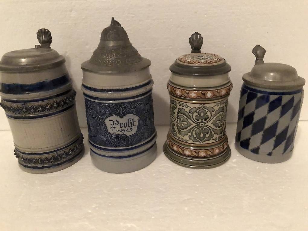 Bicchieri: 4 alte Bierhumpen – Usato da Bubendorf venduto da Mia111