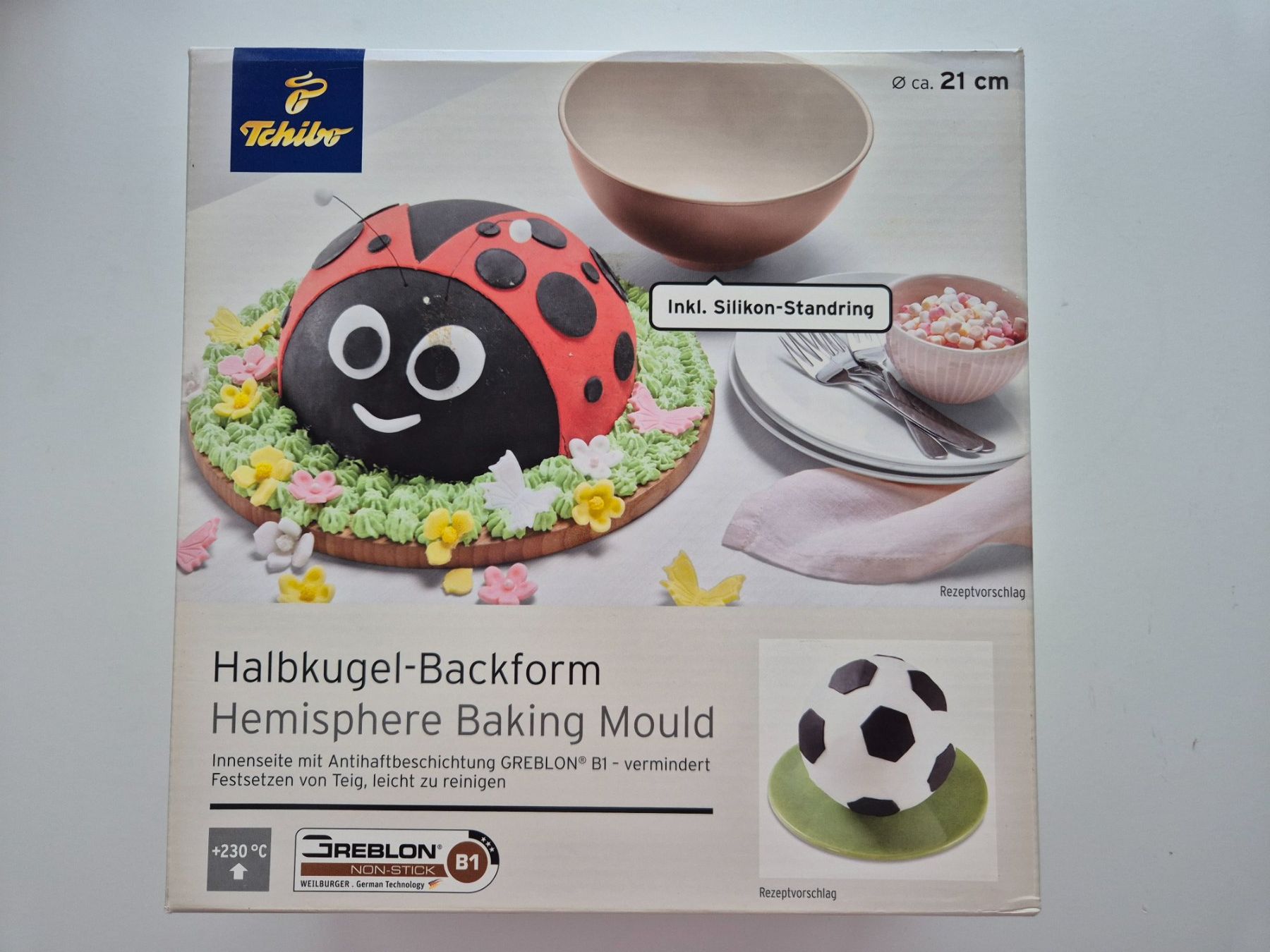 Tchibo Moules à gâteaux: Halbkugel-Backform 21cm (Neu) – Neuf avec emballage d'origine à Zürich par pau_y8mv