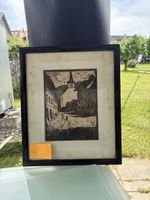 Framed Art Print, 41x34cm, Black Frame, Town Scene, Nice