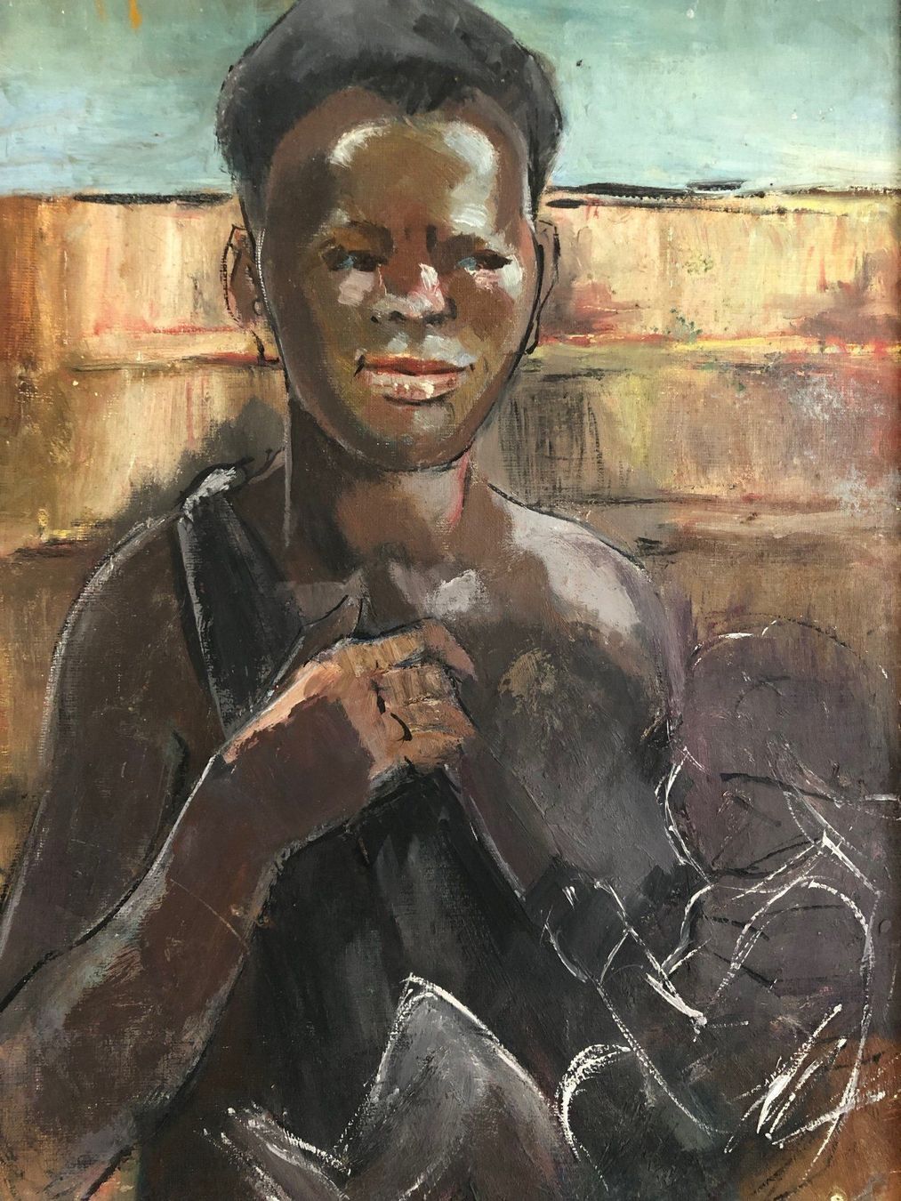 Dipinti: Afrikanerin mit Kind – Usato da Röschenz venduto da Sharjah 3