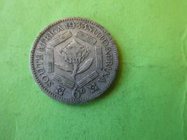 Südafrika 1933, 6 Pence  - Silber