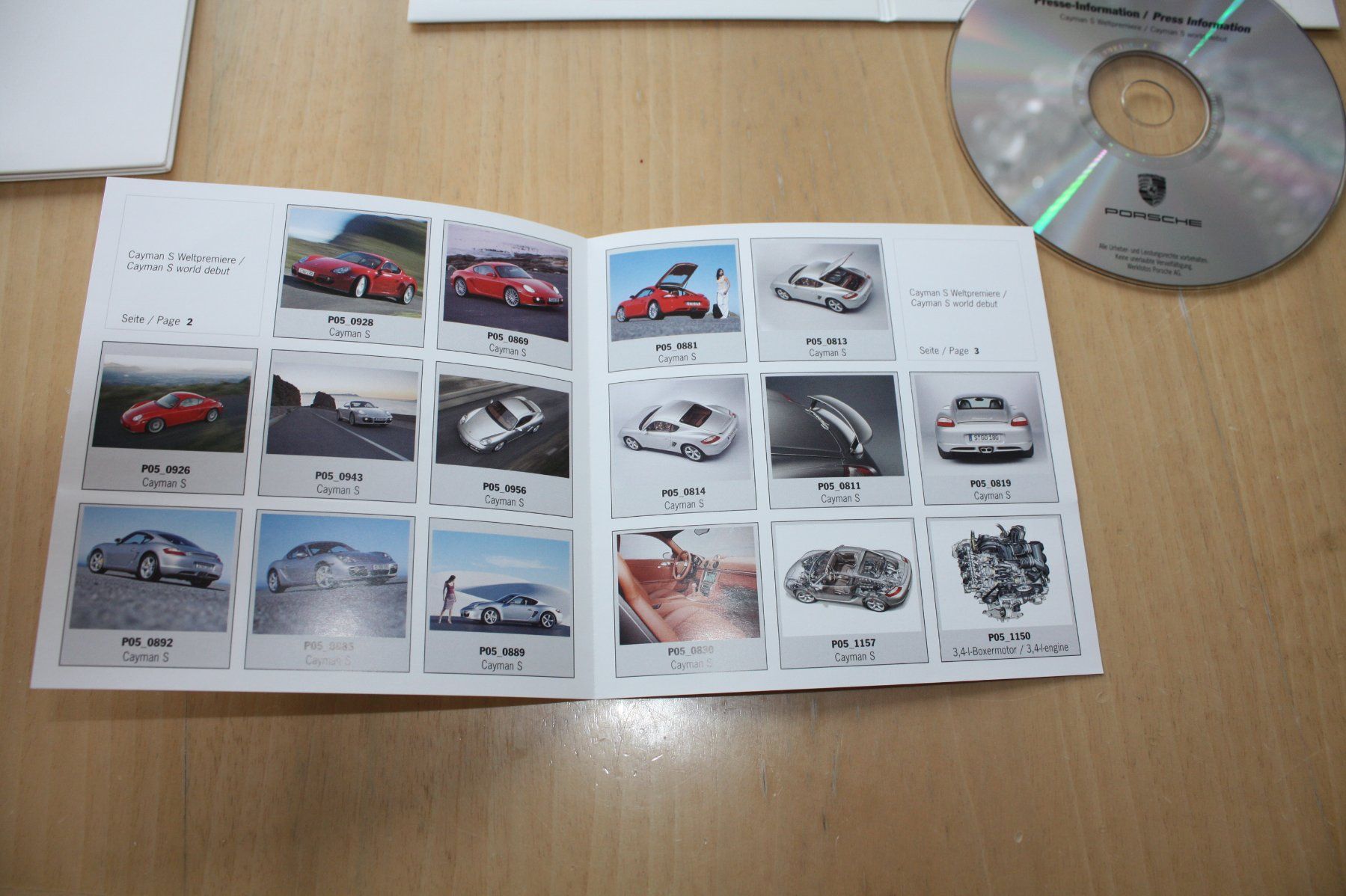Porsche Dokumente: Porsche Cayman S Pressemappe/CD 10/2005 – Gebraucht aus Wikon von erwin400 5