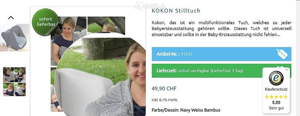Coperte: KOKON Schmetterlingstuch gestreift – Usato da Alterswil FR venduto da florep 2