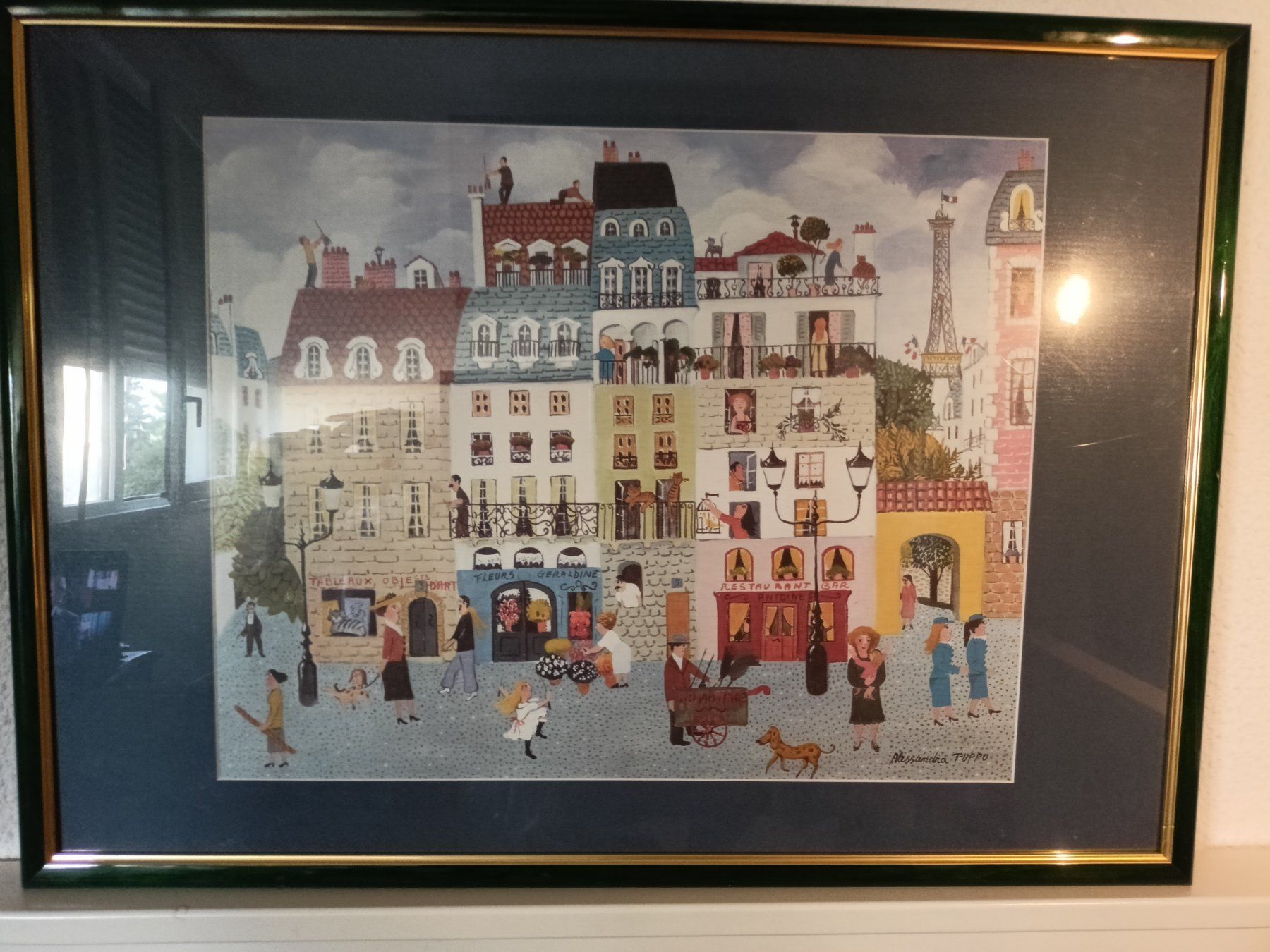 Lavagne: tableau de la ville de paris – Usato da GENEVE venduto da goldforall 8